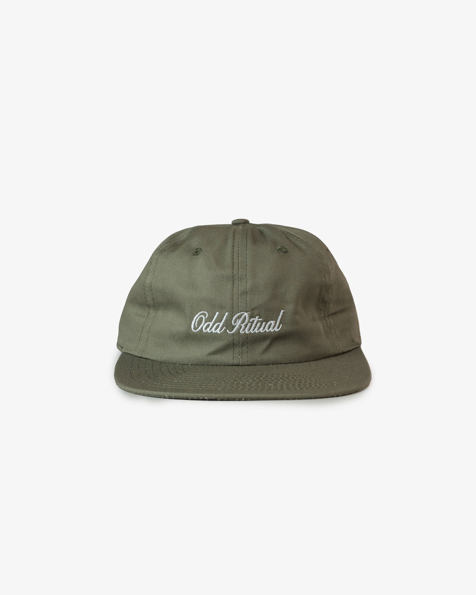Odd Ritual Script Cap [Olive Green]