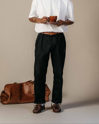 Pleated Daily Trouser [Black]